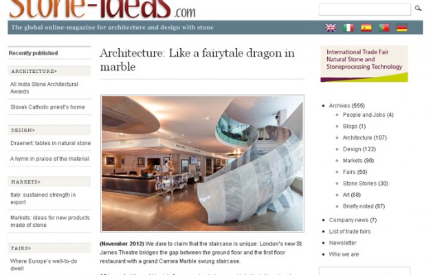 Stone Ideas.com Nov 2012 – Architecture: Like a fairytale dragon in marble